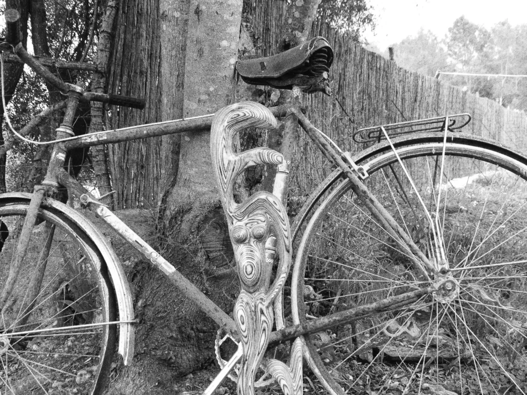 sirena abstracta blanco y negro